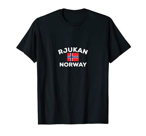 Rjukan Noruega Noruega Bandera de la Ciudad Noruega Regalo Turístico País Camiseta