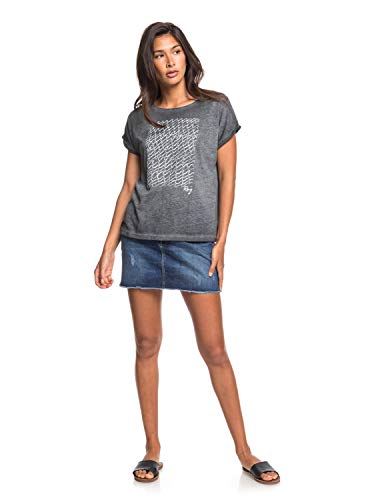 Roxy Summertime Happiness - Camiseta para Mujer Camiseta, Mujer, Anthracite, S