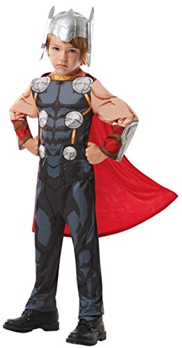 Rubies 510563TODD Disfraz oficial de Marvel Avengers Thor Classic para niños, talla única (edad 2-3 años, altura 98 cm)