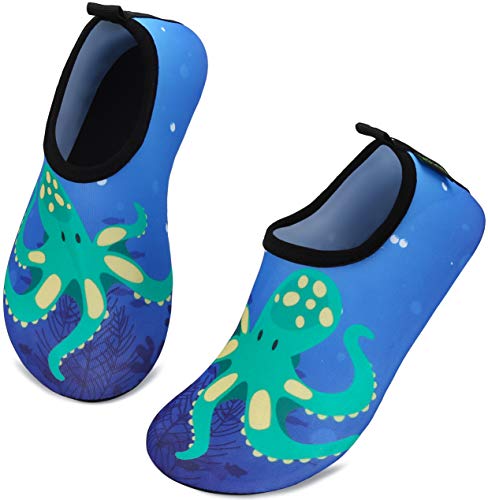 SAGUARO Escarpines Agua Niño Niña Escarpines Surf Hombre Mujer Antideslizante Secado Rápido Zapatos de Agua para Vela,Kayak,Buceo Estilo:6 Azul A Gr.34/35