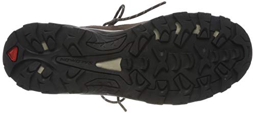 Salomon Authentic Gore-Tex (impermeable) Hombre Zapatos de trekking, Marrón (Black Coffee/Chocolate Brown/Vintage Kaki), 43 ⅓ EU