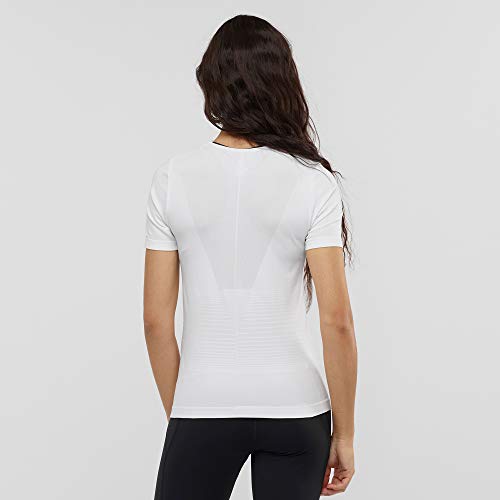 SALOMON Elevate Camiseta, Mujer, Blanco, l