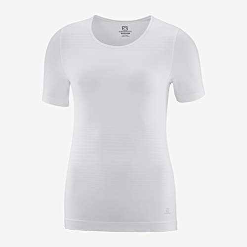SALOMON Elevate Camiseta, Mujer, Blanco, l