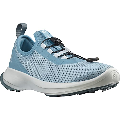 Salomon Sense Feel 2 Mujer Zapatos de trail running, Azul (Crystal Blue/White/Trooper), 37 1/3 EU