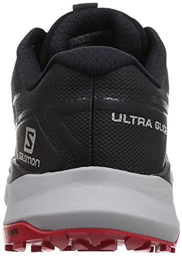 SALOMON Shoes Ultra Glide, Zapatillas de Trail Running Hombre, Black/Alloy/Goji Berry, 47 1/3 EU
