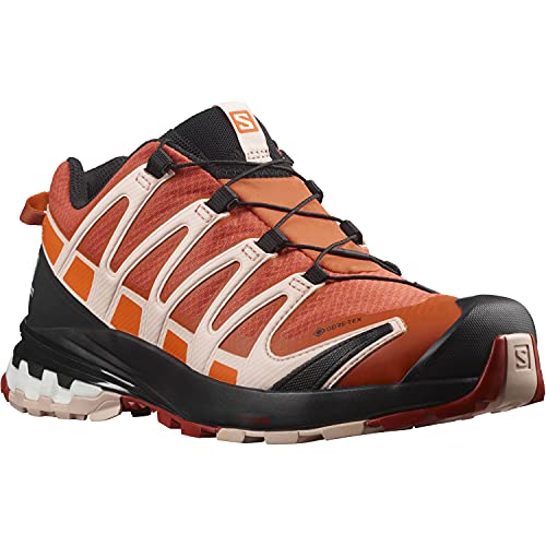 Salomon XA Pro 3D V8 Gore-Tex - Zapatos de Running, Mujer, Multicolor (Mec Orange Peachy Keen Red Orange), 40 ⅔ EU