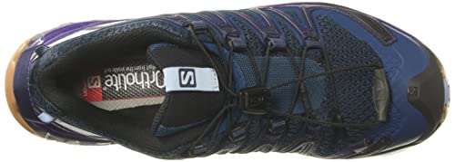 Salomon XA Pro 3D V8 GTX, Zapatillas Impermeables de Trail Running y Senderismo Mujer, Azul (Poseidon/Violet Indigo/Forever Blue), 36 EU