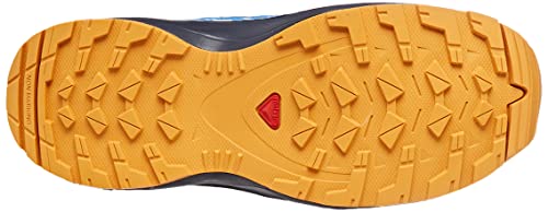Salomon XA Pro V8 Climasalomon Waterproof (impermeable) unisex-niños Zapatos de trail running, Azul (Palace Blue/Navy Blazer/Butterscotch), 39 EU
