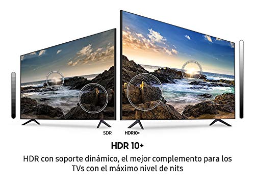 Samsung Crystal UHD 2020 65TU7095 - Smart TV de 65", 4K, HDR 10+, Procesador 4K, PurColor, Sonido Inteligente, Función One Remote Control y Compatible Asistentes de Voz, Compatible con Alexa