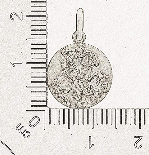 San Jorge colgante de plata 925