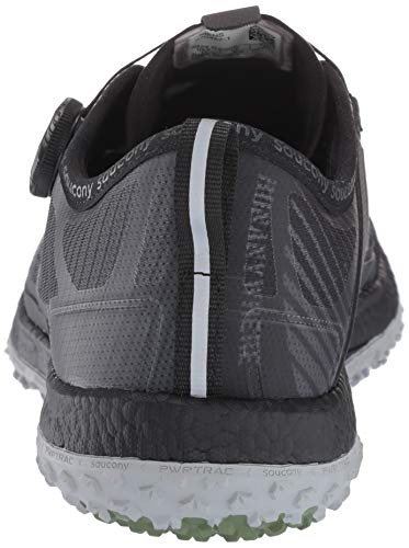 Saucony - Switchback ISO, Zapatillas de Running para Hombre, Hombre, Zapatillas de Running, 20482/01, Negro y Gris, 45 EU