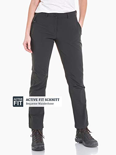 Schöffel - Pantalones de Senderismo para Mujer, cálidos e Impermeables, cómodos Pantalones de Exterior con Forro Suave y el máximo Confort para Mujer