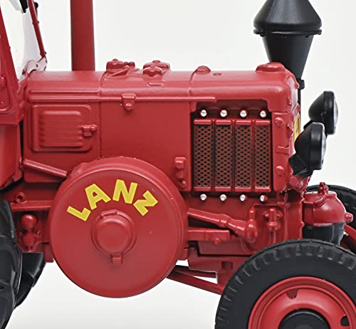 Schuco Lanz Bulldog con Techo sin Guardabarros, Tractor o Coche a Escala 1:32, Rojo, Color (450783600)