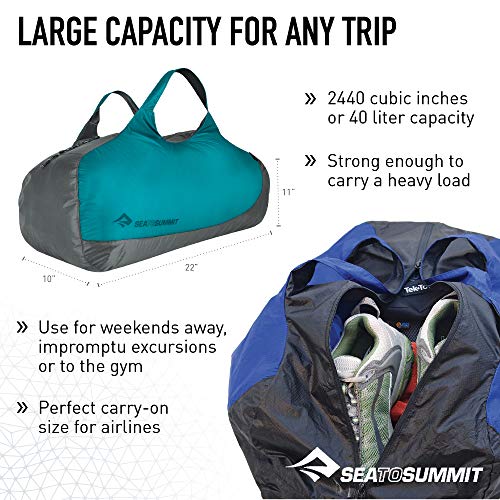 SEA TO SUMMIT Ultra-SIL Duffle Bag Saco Montañismo, Alpinismo y Trekking, Adultos Unisex, Naranja (Orange), Talla Única