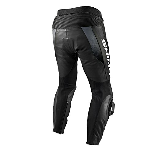Shima STR Trousers Black - Pantalón Deportivo de Piel para Hombre, con Protectores, Talla 46-58, Color Negro, Talla 58