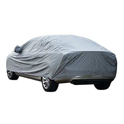 Sipobuy Universal impermeable a prueba de arañazos prueba duradera coche cubierta de algodón transpirable forrado resistente (M: 430*160*120CM)