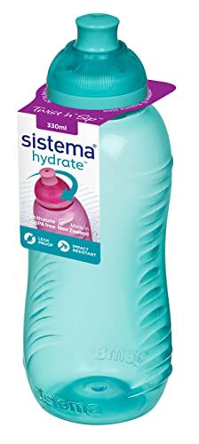 Sistema Hydrate Twist 'n' Sip - Botella de plastico, 330 ml, 1 unidad [colores surtidos]