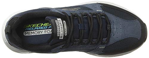 Skechers Oak Canyon Oxford – Zapatillas para hombre, Azul (Navy/Negro), 44 EU