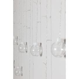 SKLUM Cortina de Luces LED con Bolas (4,70 m) Biro PVC Blanco Cálido