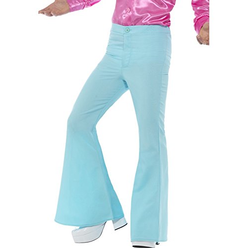 Smiffy'S 48193M Pantalones De Campana Para Hombre, Azul, M - Tamaño 38"-40" , color/modelo surtido