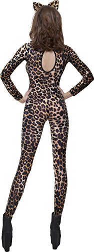 Smiffys- Miffy Body con estampado de guepardo marrón, Color, XS a M - EU Tamaño 34-42 (Smiffy's 26811) , color/modelo surtido