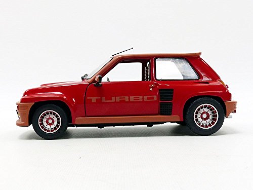 Solido S1801302 - Renault 5 TURBO 1984, Rojo, modelo en miniatura (Escala 1: 18)