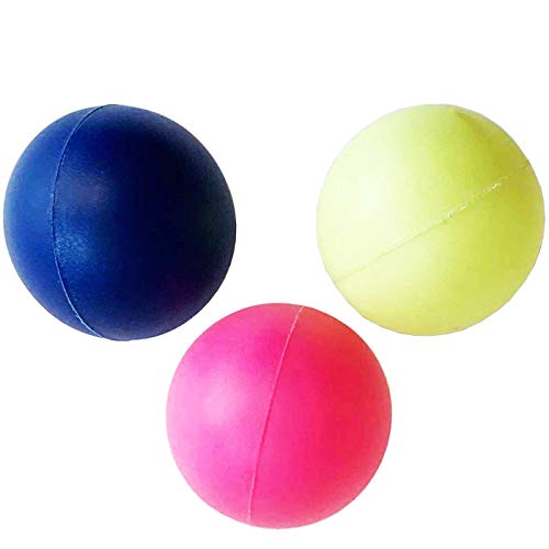 Solmar - Set de 3 Pelotas de Goma para Palas de Playa, diámetro 4,2 cm, Bolas de Repuesto Actividades al Aire Libre, Color Surtido