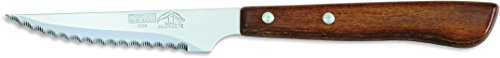 Sonpó Online - Modelo 12CCHM - Estuche de 12 cuchillos chuleteros de mesa - Mango de madera comprimida y hoja de acero inoxidable.