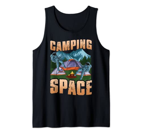 Space Camper Unique Camping Love My Space Funny Camping Camiseta sin Mangas