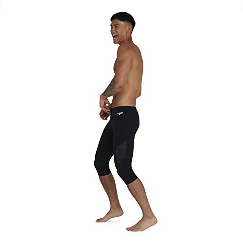 Speedo - Pantalón 3/4 para Hombre, Hombre, Swimsuit - Separadores, 8132189023, Negro/Gris Óxido, Extra-Large