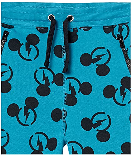 Spotted Zebra Disney Zip-Pocket Fleece Jogger Pants Pantalones, Mickey Bolt, 6-7 años