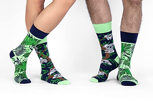 Spox Sox Casual Unisex - calcetines de algodón coloridos, ocasionales para individualistas - calcetines multicolores, divertidos, elegantes y originales para hombres y mujeres - regalo divertido.