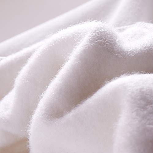 Spring&Gege sudadera con capucha de forro polar para niños (3 – 12 años) Blanco blanco 11-12 Años