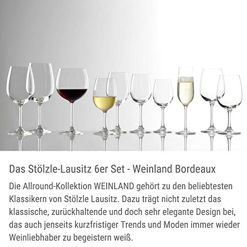 Stölzle lausitz - Copas weinland para vino tinto tipo burdeos de , de 540 ml, juego de 6, copas tipo burdeos aptas para lavavajillas, copas para vino tinto grandes