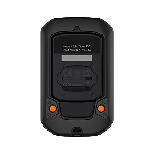 subtel® Funda de Silicone Compatible con Bryton Rider 320 / Rider 420, Funda Protectora para Dispositivos GPS Bicicleta - Carcasa Protectora en Negro Back Cover Bumper Case