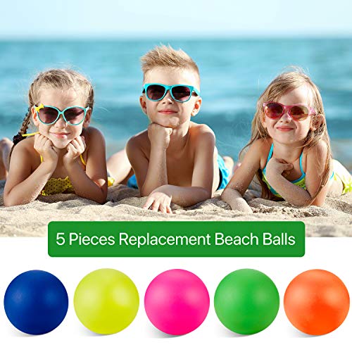 Sumind 5 Piezas Pelotas de Reemplazos de Playa Bolas de Repuesto de Paleta Bolas Extra para Actividades al Aire Libre, Colores Variados