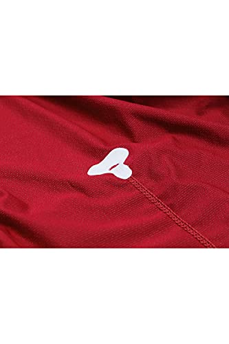 SUNDRIED Camiseta de Ciclismo de Manga Larga para Hombre, Camiseta de Ciclismo de Carretera, Kit de Ciclismo de montaña (Rojo, L)