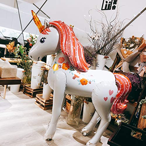 Súper Unicornio Grande Modelo De Globo De Decoración Para Fiesta De Navidad Y Fiesta De Cumpleaños TALLA SÚPER GRANDE