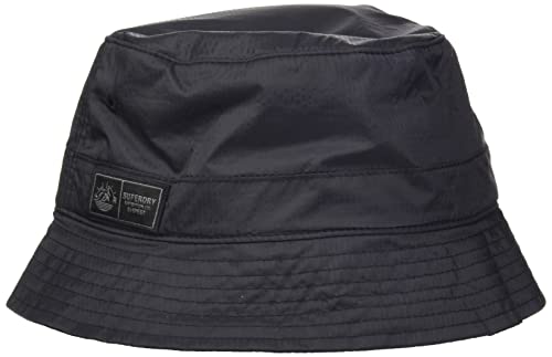 Superdry Expedition Bucket Hat Sombrero de Cubo, Negro, Talla única para Hombre