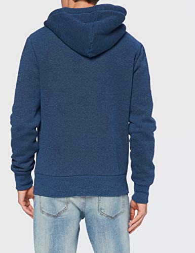 Superdry OL Winter Zip Hood suéter, Box Navy Birdseye, XS para Hombre