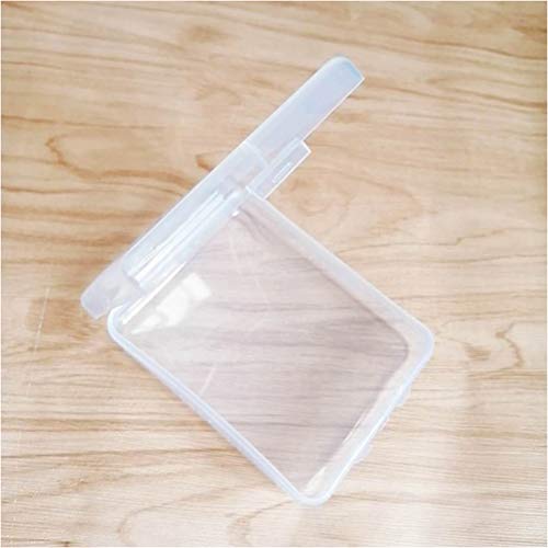 SUPVOX 6 Unids Rectangular Mini Caja de Almacenamiento Transparente de plástico Transparente Transparente Organizador de la colección de Joyas con Tapa para Cuentas aretes Pernos