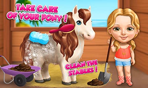 Sweet Baby Girl Summer Fun - Dream Seaside Spa and Pony Care