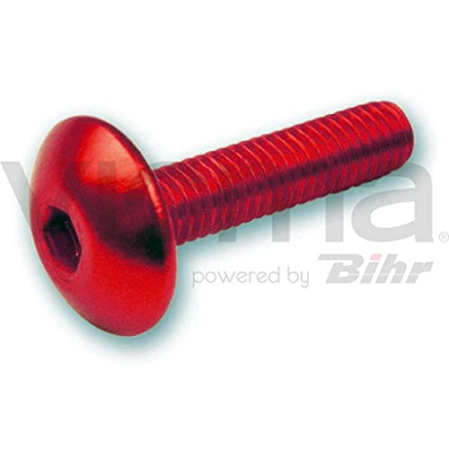 TA - Blister Kit 6 Tornillos Allen carenado en Medidas y Colores Color Rojo Medida DE METRICA 5X25