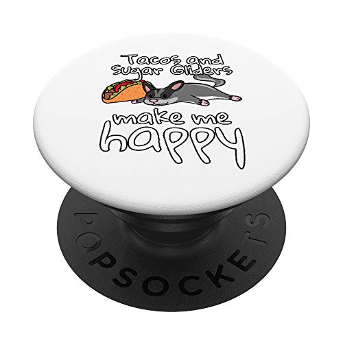 Tacos Petauro Del Azúcar Mascota PopSockets PopGrip: Agarre intercambiable para Teléfonos y Tabletas
