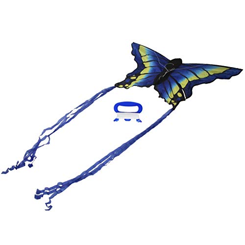 TANKE Accesorio de Actividad de Entretenimiento fácil de Volar Cometas Azules Animales de Tela a Cuadros portátiles