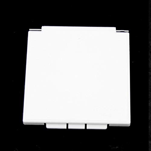 Tapa de repuesto para enchufe exterior CEE para caravana, color blanco cuadrado