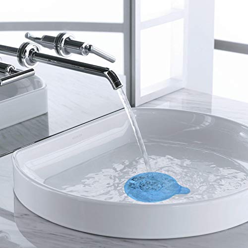 Tapón Universal de silicona para el desagüe de la bañera, la ducha y el fregadero de la cocina, Tapón de Drenaje desmontable, 13 cm de diámetro, para agujeros de desagüe de hasta 90 mm, azul