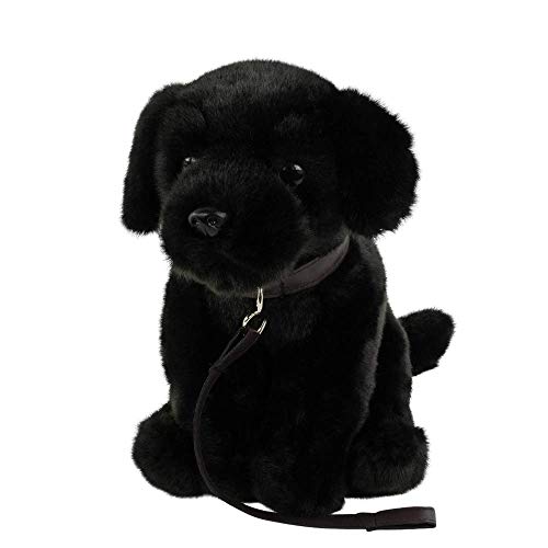 Teddys Rothenburg Peluche de perro labrador, color negro, 35 cm