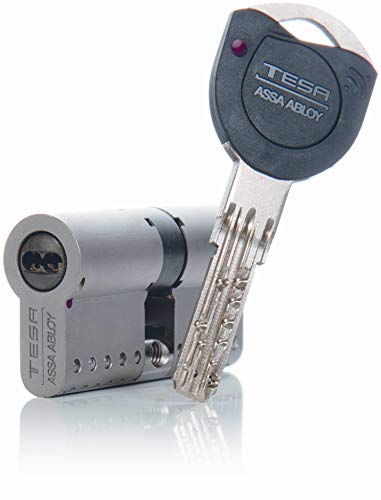 Tesa Assa Abloy TK153030N - Cilindro de alta Seguridad TK100, Niquelado, 30 x 30 mm