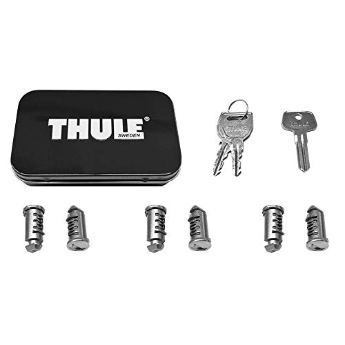 Thule 450600 thule-450600-barillets X6 y una Llave única One Key System 6-Pack, 6, Set de 6